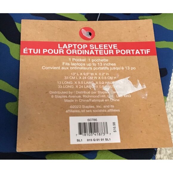 Pep Rally 13" Camo Dinosaur Laptop Sleeve - Picture 6 of 10